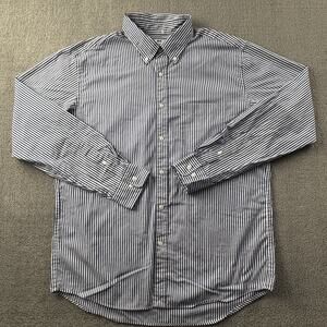 Uniqlo Shirt Adult Large Striped Button Up Long Sleeve Casual Preppy Men's